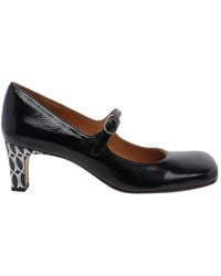 Chie Mihara - Samai Patterned-Heel Heeled Pumps - Lyst