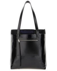 McQueen - Logo Printed Tote Bag - Lyst
