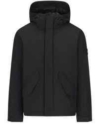 Stone Island - Padded Short Hooded Jacket - Lyst