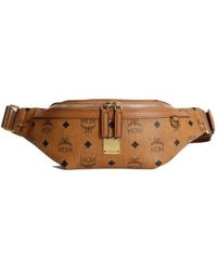 MCM - Logo Zipper Small Waist Bag - Lyst