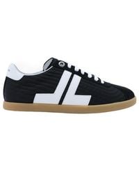 Lanvin - Quilted Logo Low-Top Sneakers - Lyst