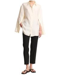 Rohe - Satin Open-Sleeve Detailed Shirt - Lyst