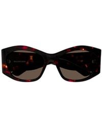 Balenciaga - Eyewear Rectangular Frame Sunglasses - Lyst