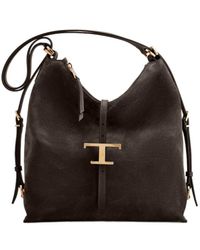 Tod's - Logo Plaque Shoulder Bag - Lyst
