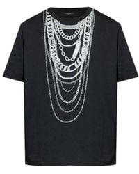 Balmain - Detail Printed Short-Sleeved T-Shirt - Lyst