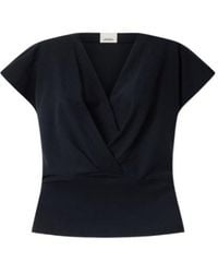 Isabel Marant - Étoile Nadrine Draped V-Neck Top - Lyst