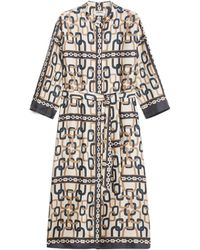 Max Mara - 'S All-Over Printed Straight Hem Midi Dress - Lyst