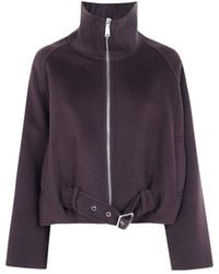 Seventy - Ribbed-Collar Casual Bomber Jacket - Lyst