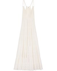 Celine - Embroidered Long Dress - Lyst