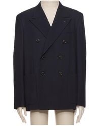 Valentino - Double-Breasted Long-Sleeved Jacket - Lyst