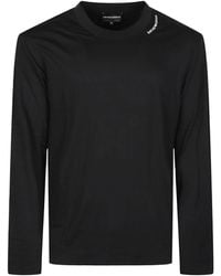 Emporio Armani - Long-Sleeved Crewneck T-Shirt - Lyst