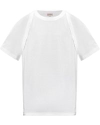 McQueen - Short Sleeved Crewneck T-Shirt - Lyst