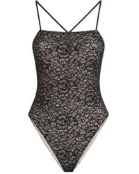 Dolce & Gabbana - One-Piece Lace Swimsuit - Lyst
