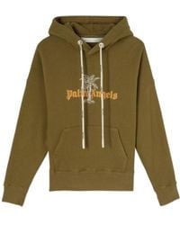 Palm Angels - Logo-Print Hoodie - Lyst