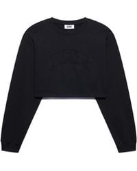 Gcds - Logo Cropped Sweatshirt - Lyst