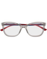 Gucci - Eyewear Rectangle Frame Glasses - Lyst