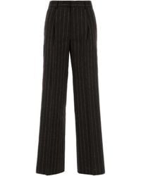 Pt Pantaloni - Pt Torino Lola Pinstripe Wide-Leg Pants - Lyst