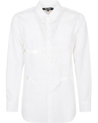 Comme des Garçons - Comme Des Garçons Cut-Out Curved Hem Shirt - Lyst
