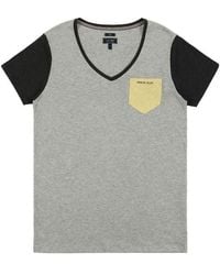 Armani Jeans - Splicing Details T-Shirt - Lyst