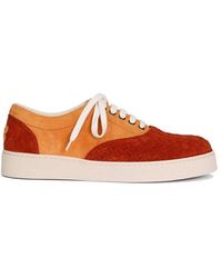 Bottega Veneta - Strap-Up Casual Sneakers - Lyst
