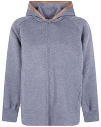 Semicouture - Double-Layer Wool Hooded Bomber Jacket - Lyst