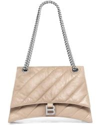 Balenciaga - Crush Chain Quilted Medium Shoulder Bag - Lyst