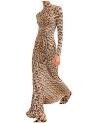 Ulla Johnson - Long-Sleeved Pleated Turtleneck Dress - Lyst