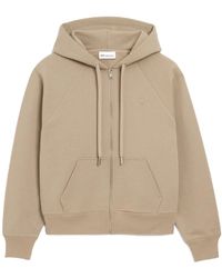 Ami Paris - Ami Ami De Coeur Zip-Up Drawstring Hoodie - Lyst