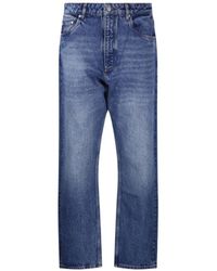 Studio Nicholson - Riso Logo Patch Straight Leg Jeans - Lyst