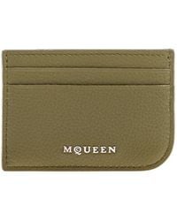 McQueen - Sling Logo Plaque Card Holder - Lyst