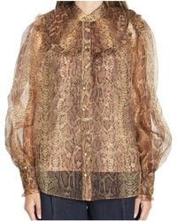 Zimmermann - Hypnotic Smocked Blouse - Lyst