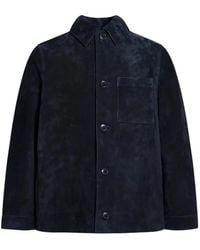 Yves Salomon - Button-Fastening Suede Jacket - Lyst