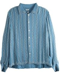Bode - Collared Long-Sleeved Shirt - Lyst