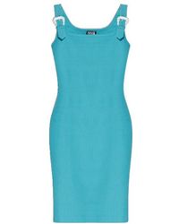 Versace Jeans Couture - Couture Buckled Strap Bodycon Dress - Lyst