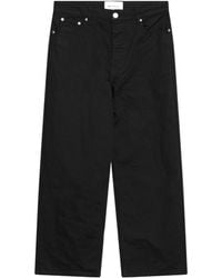 Ami Paris - Ami Wide Leg Logo Patch Jeans - Lyst