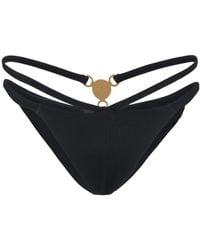 Versace - Medusa-Plaque Stretched Bikini Bottoms - Lyst