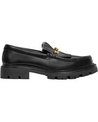 Celine - Margaret Chunky Loafer With Fringes And Triomphe Chain - Lyst