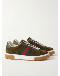 Gucci - Ace Sneaker With Web - Lyst