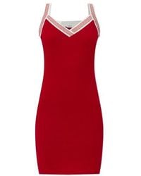 Versace - Greca-Jacquard Stretched Mini Dress - Lyst