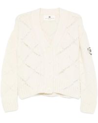 Ermanno Scervino - Button-Front Cable-Knit Cardigan - Lyst