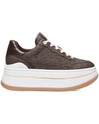 MICHAEL Michael Kors - Hayes Signature Logo Platform Sneakers - Lyst