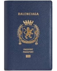 Balenciaga - Logo Printed Passport Holder - Lyst