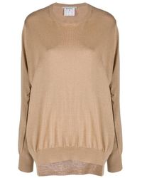 Stella McCartney - Fine-Knit Asymmetric-Hem Jumper - Lyst