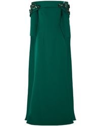 Safiyaa - Cape Off-The-Shoulder Gown - Lyst