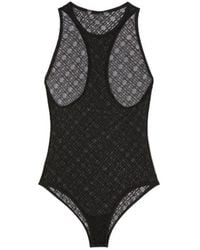 Palm Angels - Sheer-Lace Racerback Bodysuit - Lyst