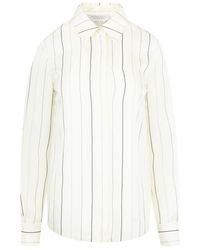 Gabriela Hearst - Striped Button-Up Top - Lyst