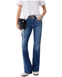 Liu Jo - Rhinestone-Embellished Flared Jeans - Lyst