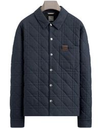Dior - Cannage Overshirt With Leather Patch - Lyst