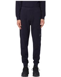 C.P. Company - Lens-Detailed Tapered Leg Track Pants - Lyst