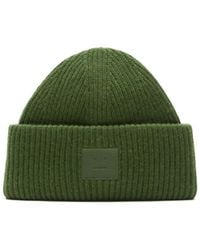 Acne Studios - Ribbed Patch Hat - Lyst